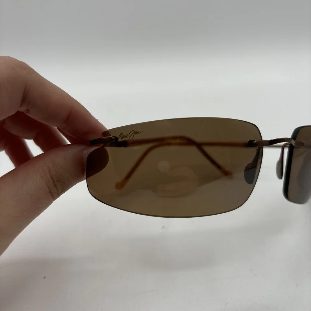 Maui Jim Big Beach MJ 518-21 Titanium Flex Polarized Lenses VTG